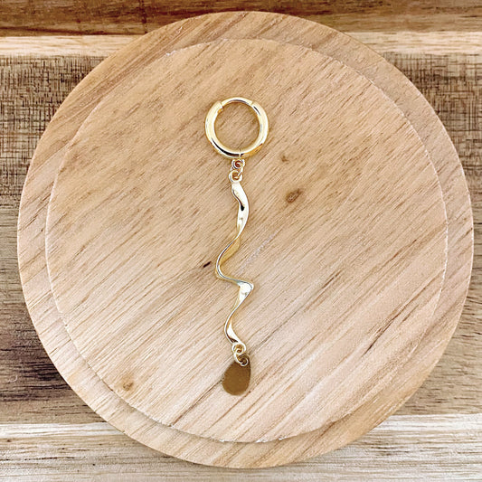 ARTSY GLITTER TWIST HOOP